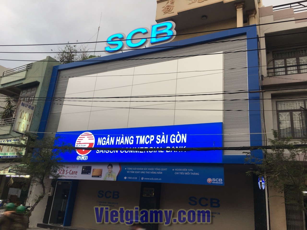 Thi công bảng hiệu và chữ nổi 3M ngân hàng TMCP Sài Gòn